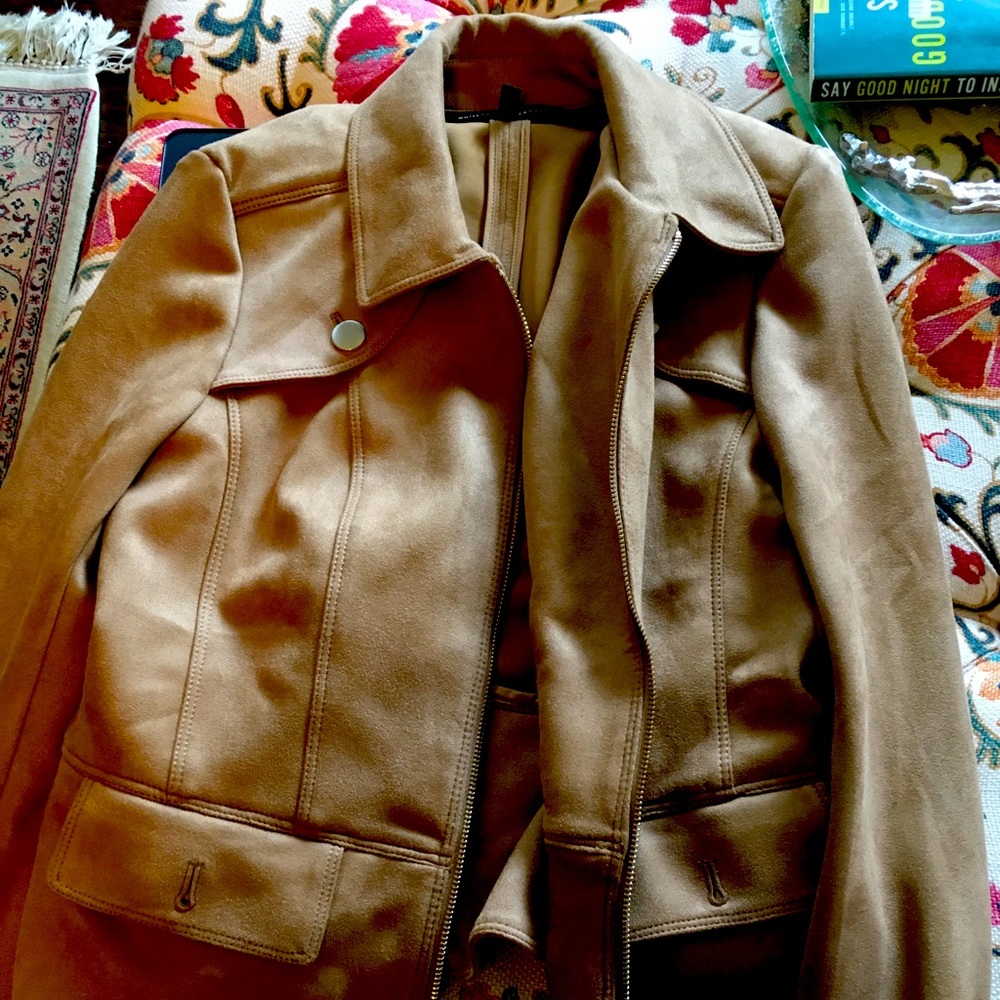 Size small, White House Black Market suede jacket